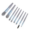 8PCS Vegan Cruelty-Free Plastic Handle Makeup Brush Set