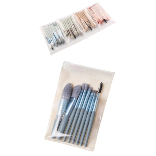 8PCS Vegan Cruelty-Free Plastic Handle Makeup Brush Set