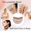 Custom Logo New Lymphatic Contour Face Brush Lymphatic Drainage Massager for Face Reduce Puffiness Face Massager With Bag