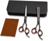 Haircut Scissors Set 6.5 Professional Barber Shears with Detachable Finger Insets Scissors for Hair Cutting Japanese