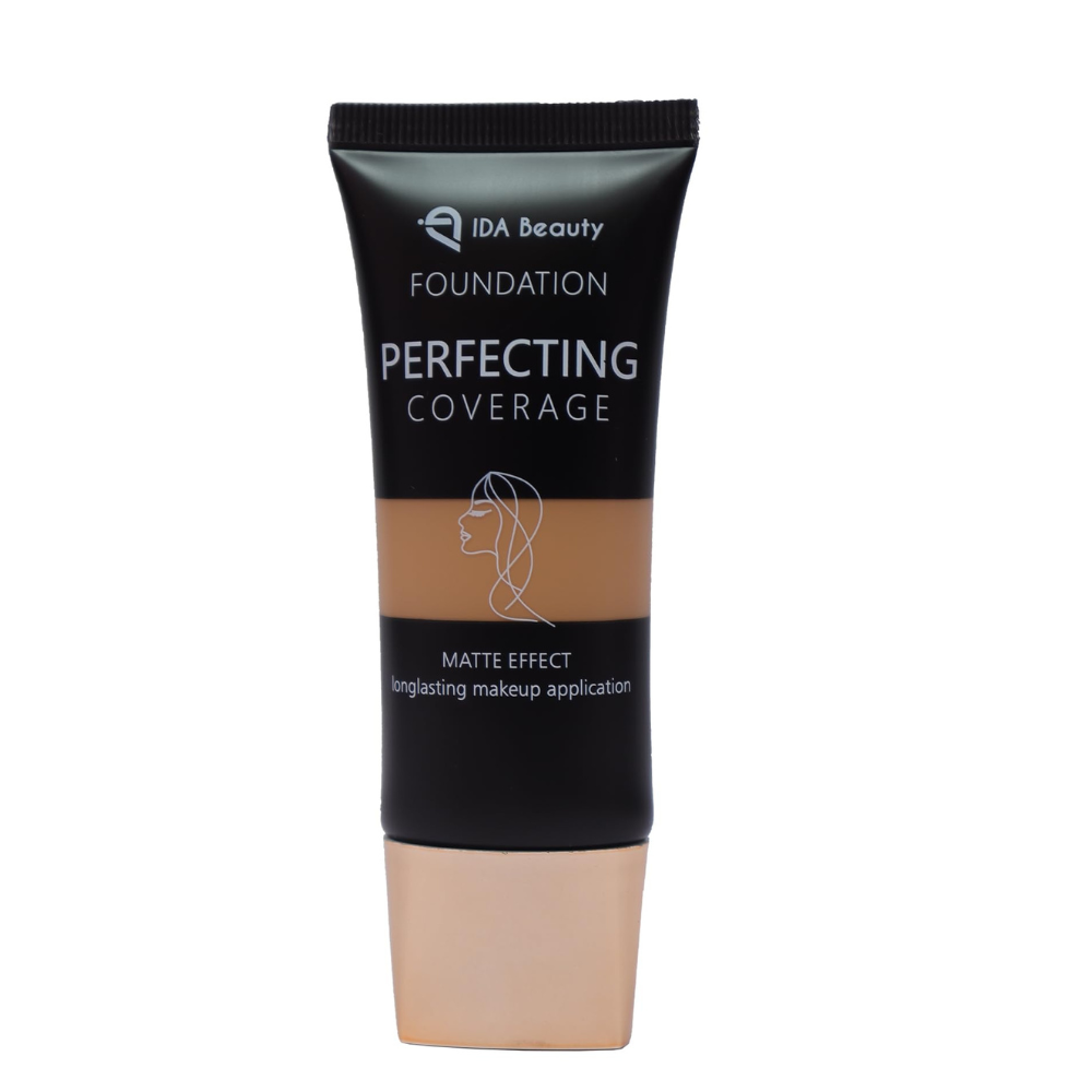 IDA Beauty Glam It! Liquid Foundation | Full Foundation Coverage, Matte Finish, Long-Lasting, Lightweight | Vegan, Halal, Cruelty-Free (Tiwa, 35ml)