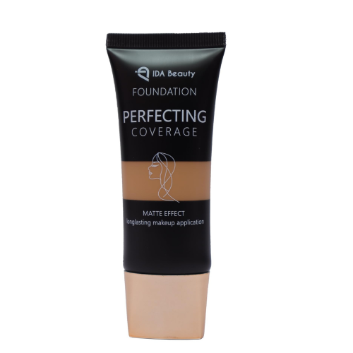 IDA Beauty Glam It! Liquid Foundation | Full Foundation Coverage, Matte Finish, Long-Lasting, Lightweight | Vegan, Halal, Cruelty-Free (Tiwa, 35ml)