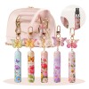 New Popular 5ml Fragrance Bottles Fine Mist Spray Cosmetic Perfume Samples Aromatherapy Bottles Portable Perfume Bottles Travel Perfume Vials with butterfly-shaped keychain cute girly perfume bottles