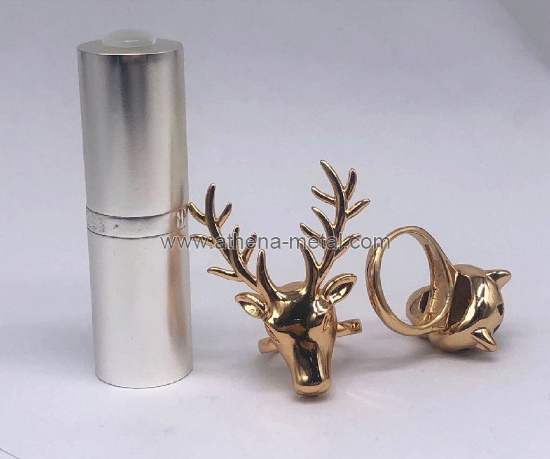 Novelty Lipstick Shell with Jewelry Ring decoration   custom lipstick shell   lipstick shell supplier