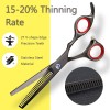 Haircut Scissors Set 6.5 Professional Barber Shears with Detachable Finger Insets Scissors for Hair Cutting Japanese