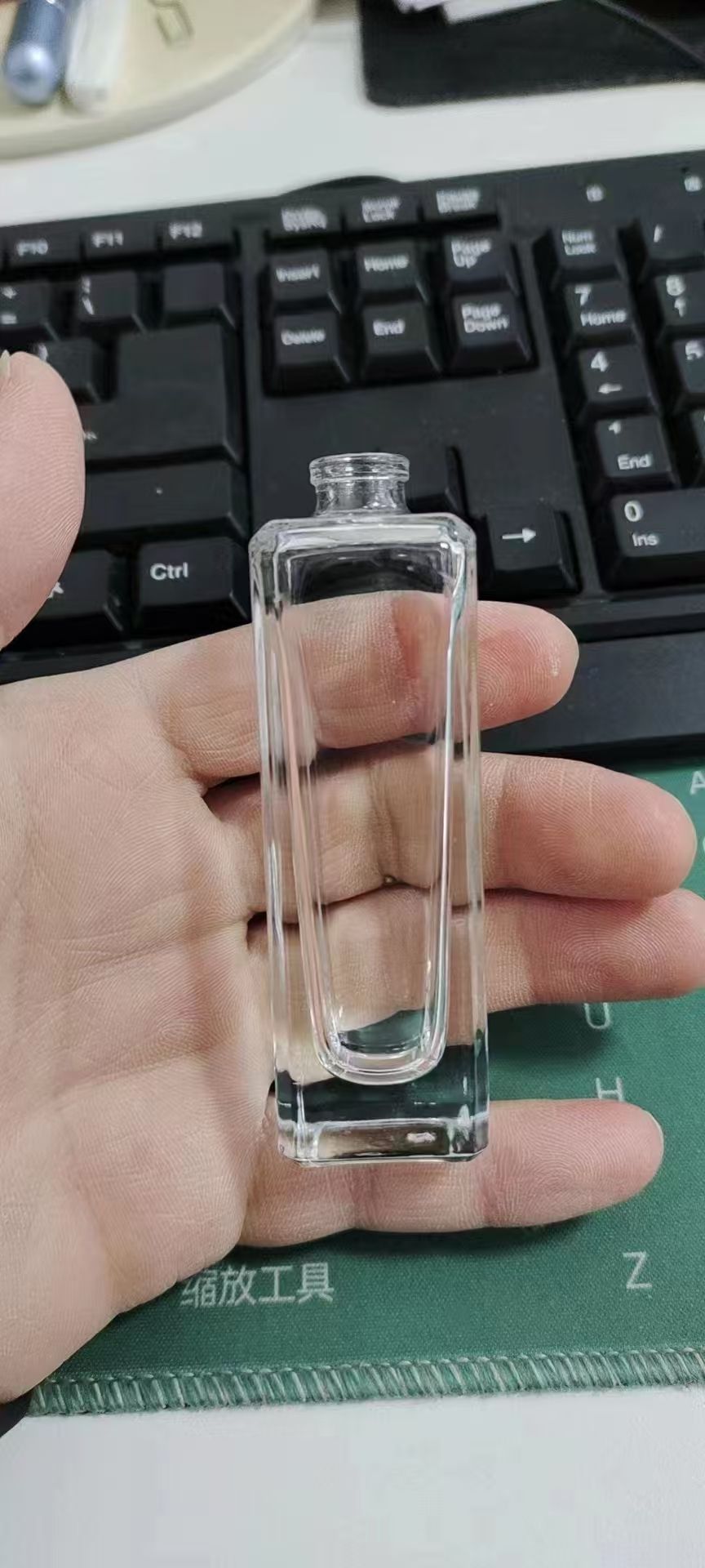 perfume glass bottles square 30ML on stock