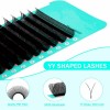 Customizable YY Row-12 Eyelashes Mixed Length 8-14mm Thickness 0.07 mm Curl C