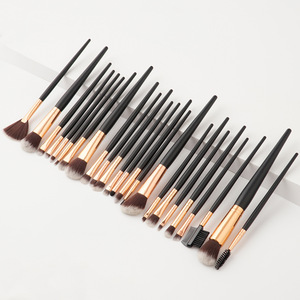 24 pcs pro rose gold makeup brush set nylon hair tool cosmetic kits
