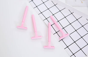 4 pieces safe use lady hair remover manual shaver cheap handle razor