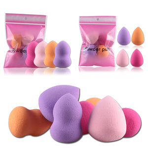 4pcs Makeup Sponge Blender Foundation Powder Puff Multi Shape Sponges Cosmetic Puff Makeup Tools Facial Make Up Sponge