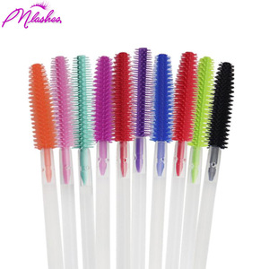50Pcs Silicone Disposable Eyelash Brush Comb Mascara Wands Eye Lashes Extension Individual Applicator Women Makeup Tool