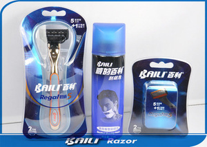 Baili Brands Custom Beard Kits Safety Washable Best Mens Set Razor With Shaving Cream