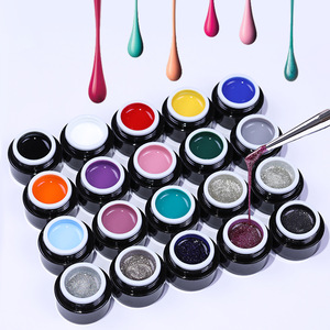 BORN PRETTY 5ml 2 in 1 3D Painting Gel Glitter Micro-carving Soak Off UV Nail Gel Polish One-shot Color Drawing Painting Gel