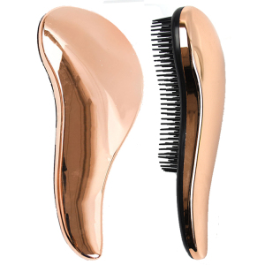 Bulk cosmetic tools smart beauty hair styling custom rose gold electroplating detangling hair brush