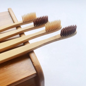 Custom disposable use reusable CE certification 100% degradation bamboo  toothbrush BPA free