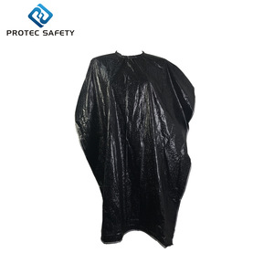 Custom hair salon cape pvc salon cape PVC hairdressing shoulder cape