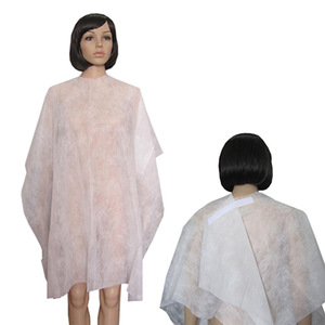 Disposable white hairdressing cape hair cutting cape salon cape