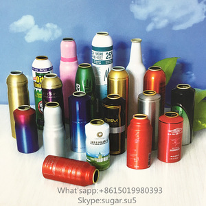 Empty aluminum aerosol cans with custom shade