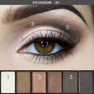 FOCALLURE Best Selling Products Six Colors Luminous Makeup Eyeshadow Shimmer Cosmetics