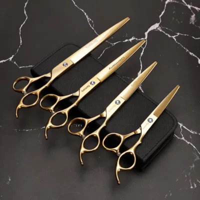 Four Sizes Scissor Gold Professional Hairdresser Beauty Products Beauty Instrument