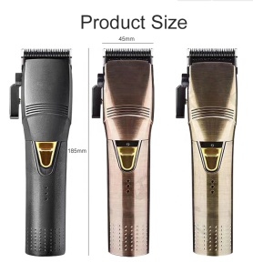 Hair Clipper Men Zero-Gapped BarberShop Hair Trimmer Rechargeable Cordless Digital close-cutting 0mm t-blade baldheaded outliner