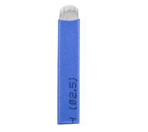 High quality blue U- style blade eyebrow tattoo needle