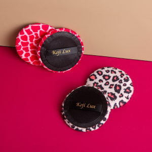 High Quality Leopard Puff Cosmetic Powder Puff Microfiber Puff