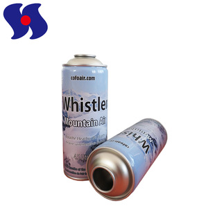 High Standard Empty Oxygen Aerosol Spray Packaging Metal Cans with Mask