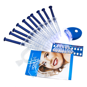 Home Teeth Whitening Kit Mini Blue Led Teeth Whitening Light 10pcs teeth whitening gel mouth tray