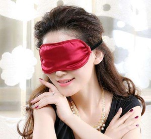 Hot Sell 100% Real Silk Filled Eye Mask Sleeping Mask Sleep Masks Black Soft and Smooth Hand Washable Big Size