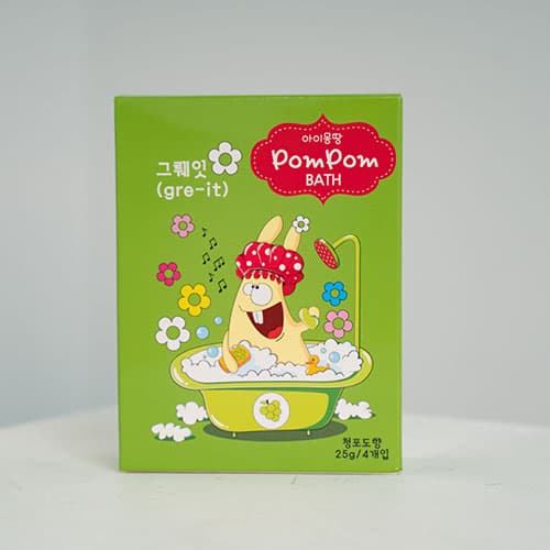 imongddang pompom bath ,kids skin care