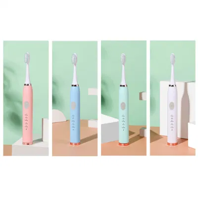 Ipx7 Waterproof Non-Slip Handle Adult Battery Powered Electric Toothbrush