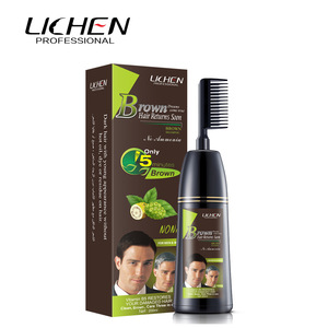magic comb black hair color dye for men and women