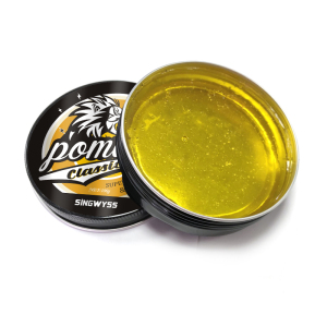 Men perfume scent gold color water based hair pomade private label hair wax