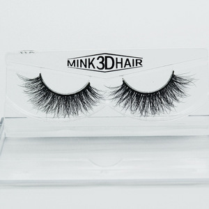 new 100% handmade real mink fur false eyelash 3D strip mink lashes thick fake faux eyelashes