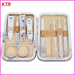 New Products Black Pouch 3pcs Manicure Set Nail Care Tools