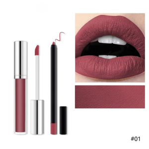 OEM private label  lip gloss vegan organic makeup matte liquid lipstick and automatic lip liner pencil