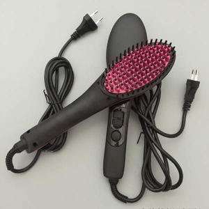 Popular Ceramic Fast Electric Brush Hair Straightener