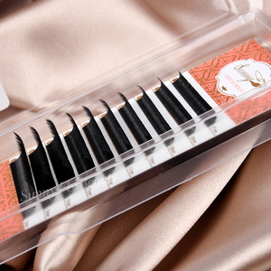 Private label PBT 2d individual lashes faux mink eyelash extensions russian volume in Japan