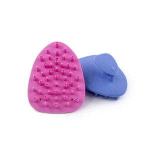 Silicone Head Scrubber Dandruff BrushSilicone Bristle Hair Scalp Massager Shampoo Brush