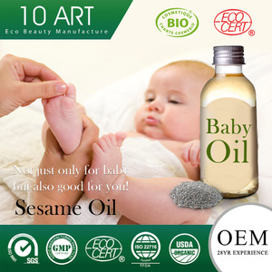 Vitamin E organic coconut oil moisturizing baby oil