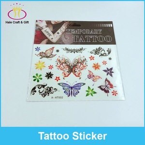 Wenzhou Factory Supply Good Price Henna Sticker Tattoo Stencils