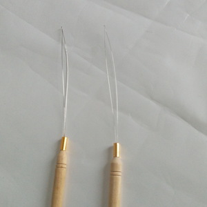 wholesale hair extensions tools pulling wooden needle