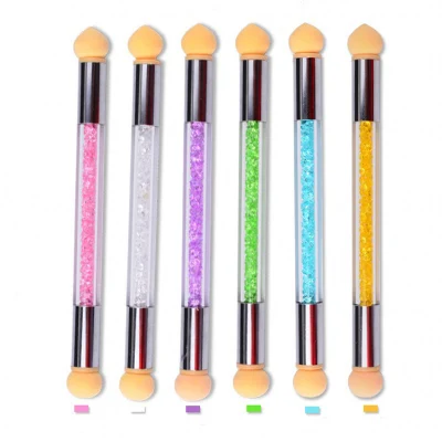 Wholesale Heads Gradient Stamper Nail Double Head Sponge Dye Pen Gradual Change Pen Sponge