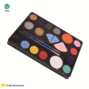 Wholesale Nontoxic face body paint 12 color art make up kit set washable