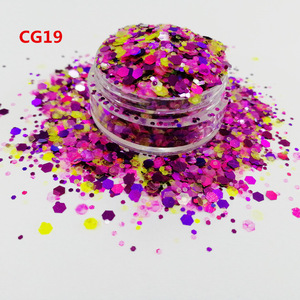 wholesale top polyester bulk holo cosmetic glitter, chunky body glitter