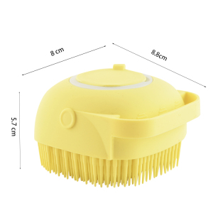 Yaeshii skin- friendly scalp massage baby hair brush silicone Professional vrbeatter shampoo brush