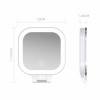 Hot-selling Portable Customizable Folding Double-Sided LED Luminous 10X20X Magnifying Makeup Mirror