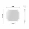 Hot-selling Portable Customizable Folding Double-Sided LED Luminous 10X20X Magnifying Makeup Mirror