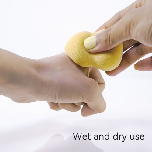 Angled Cut Hourglass Wet and Dry Beauty Sponge